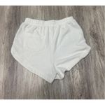 Free People  Beach White Terry Cloth Dolphin Shorts XS TP‎ Elastic Waist Pocket Photo 1