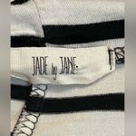 Jade by Jane BLACK & WHITE DOUBLE LAYER HOODIE TOP Size L Photo 4