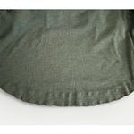 Anthropologie PILCRO Top Large Ruffled Raglan Thermal Long Sleeve Green Blue Photo 3