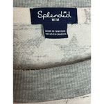 Splendid Long Sleeve Light Pink Grey Stars Print Pullover Sweatshirt Size M Photo 3