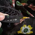 Torrid Maxi Floral Black Sheer Open Kimono Cover Dress Lattice Witchy Goth 4X Photo 8