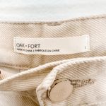 Oak + Fort Womens Wide Leg Jeans Size 2 Cream High Waist Minimalist Quiet Luxury Photo 4