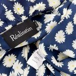 Realisation Par RÉALISATION PAR Valentina Silk Wrap Mini Dress, Daisy, XXS Photo 10