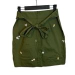 J.Crew  Floral Embroidered Belted Mini Skirt Photo 2