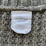 Harper Heritage Olive Green Chunky Knit Open Long Cardigan Sweater Women's Small Photo 4