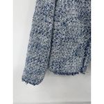 Karl Lagerfeld Tweed Crop Jacket Women Large Blue Twee Mature Academia Workwear Photo 5