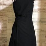 David's Bridal David’s bridal bridesmaids dress black one shoulder knee high dress 4 chiffon Photo 0
