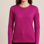Ralph Lauren Lauren Long Sleeve Pink Crewneck Top RL Logo medium Photo 0