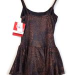 One Piece Cole of California VTG 90s Snake Brown Skirted Swim Suit Women 8 NWT Photo 8