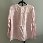 Sigrid Olsen 100% Linen Pink Pop Over Blouse Size Large Photo 1