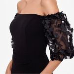 XScape NWT 3D Floral Scuba Crepe Gown (black) - 6 Photo 2