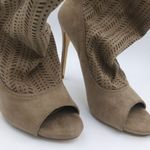 JustFab suede open toe booties Photo 2