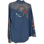 Johnny Was Cara Frayed Westward Denim Shirt NWT RARE Photo 7