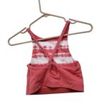 Aerie  Tie Dye Longline Crossback Sports Bra Coral White Athletic Workout Size XS Photo 2