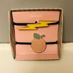 Peach And Lightning Hair Ties NWT Photo 0