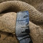 White House | Black Market WHBM Sleeveless Soft Turtleneck Tank Sweater Peplum Toasted Coconut Size M Photo 4