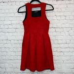 Moulinette Soeurs  Red Textured Sleeveless Dress Photo 3