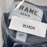 frame denim  Le Nouveau Straight Mid Rise Cuff Detail Cropped Jeans Size 27 Photo 10