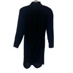 Bruce Oldfield Vintage Black Long Sleeve Mock Neck Velvet Dress Photo 3