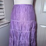 Garnet Hill Tiered Silk Boho Skirt Photo 1