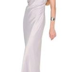 WAYF  X Jourdan Sloane Bella Silver Satin Dress Size XSmall Photo 0
