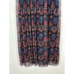 Desigual Boho Midi Dress Sleeveless Sheer Overlay Pleated Multicolor Large Photo 7