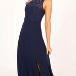 Petal and Pup Diana Navy Blue Lace Maxi Dress S Photo 1