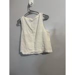 Old Navy Sleeveless Linen Blend Crop Tank Top Natural Linen Minimalist Sz L NWT Photo 2