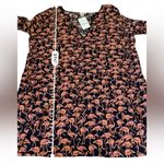 J.Crew Factory NWT Tissue Tunic Swim Coverup Women’s Size Small Flamingo Print Blue Photo 5