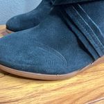 Diba True Diba Suede Wedge Ankle Boots Size 11 Slate Blue Blue-Gray Side Zip NEW Photo 4