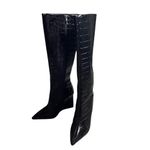 Schutz Asya Up Wedge Pointed Toe Knee-High Boots Women’s US 6.5 In Box Photo 4