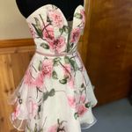 Blush Prom Floral formal Dress Photo 2