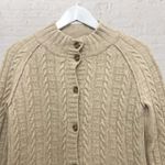 Banana Republic Cable Knit Cardigan S Cashmere Wool Tan Photo 3