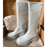 Camper BCN Tall Sock Boot Light Pastel Grey NWT Size 7 / 37 EU Gray Photo 5