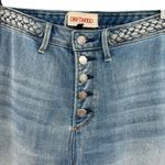 Driftwood  Charlee Wide Leg Jeans Braided Waist Button Fly Blue Size 27 Photo 3