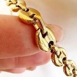 Gold plated Coffee Beans Marina chunky necklace set Bracelets Stainless Steel Photo 6