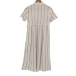 Madewell  Swiss Dot Striped Shirt‎ Dress Preppy Sheer Cottage Twee Midi Size XS Photo 5