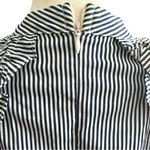 Strut & Bolt Elegant Striped Ruffle Blouse Photo 2