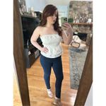 Vintage white strapless top Size L Photo 1