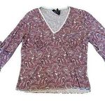No Boundaries Vintage  Baby Doll Bell Sleeve Top Size 11/13 Y2K FAIRYCORE PAISLEY Photo 0