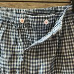Free People Navy Combo Gingham Pajama Pants NWT Cuffed Size XS Blue Photo 4
