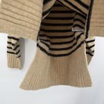 A New Day  Target Beige Black Striped Mock Neck Sweater Oversized Small Photo 4