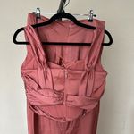 House Of CB  SET Aella‎ top 'Colette' Rose Satin Low Waist Midi Skirt NWOT Size S Photo 4