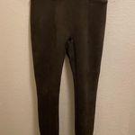 Spanx Faux Suede Chocolate Brown Faux Suede Leggings Size S Photo 0