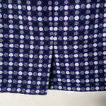 Talbots  ~ PETITE | Blue & Black Polka Dot design | zipper back | Dress skirt Photo 3