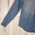 Urban Outfitters Staring At Stars  Chambray Denim Embroidered Top Women's Small Photo 3