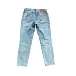 MOUSSY VINTAGE Jeans Women's Light Wash Denim Distressed Raw Hem Size 26 Blue Photo 5
