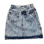 80s Vintage Acid Wash Jean mini Skirt Photo 1