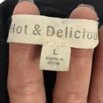 Hot & Delicious  cropped sweatshirt with heavy studs & 90s glitter graphic size L Photo 4