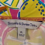 SUNSET SWEET TEA SUMMER BEACH DRESS SIZE XL BRAND NEW 97% nylon and 3% spandex Yellow Photo 2